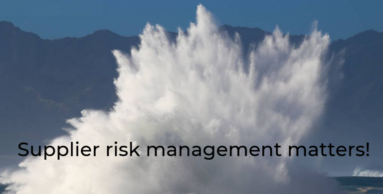 How to create a supplier risk management program
